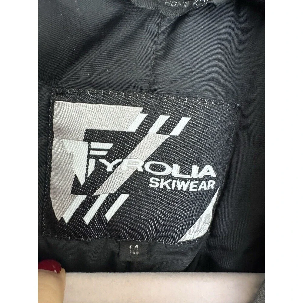 Vintage Tyrolia Skiwear Size 14 Women’s Purple Nylon Jacket Ski Winter - Picture 3 of 9